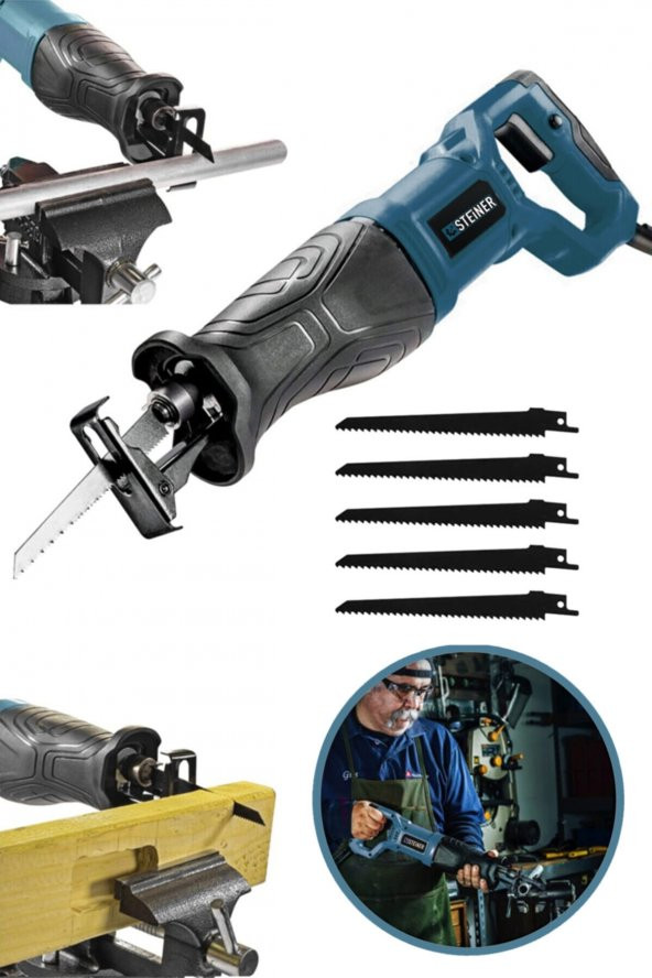 STEİNER Alman 3600 Watt Devir Ayarlı Bakır Sargılı Beton Tuğla Kemik Kesme Tilki Kuyruğu Makinesi - Resim 2