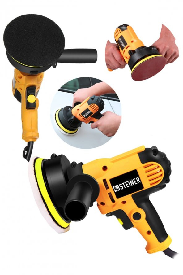 STEİNER Germany Technology 1200 Watt Profesyonel 6 Kademe Devir Ayarlı Pasta Cila Polisaj Makinesi - 2