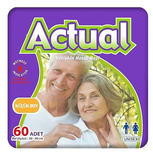 Actual Küçük Boy (S) Hasta Bezi 30'lu 2 Paket - 1