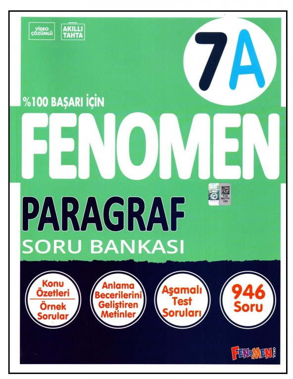 Fenomen 7. Sınıf Paragraf Soru Bankası (A)