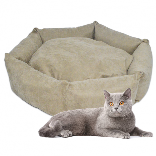 Plus Altıgen Kedi & Köpek Yatağı - Karışık Renk