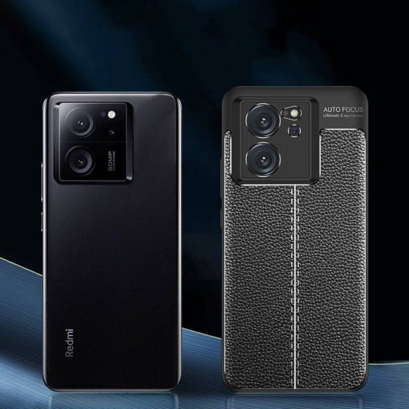 Xiaomi Mi 13T Kılıf Deri Tarzı Niss Silikon Case Kapak - 5