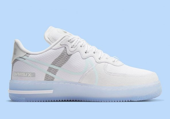Nike Air Force 1 React White Grey  Spor Ayakkabı