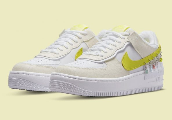 Nike Air Force 1 Shadow SE  Sarı - Beyaz Kadın Spor Ayakkabı