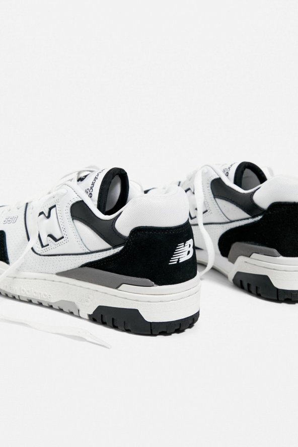 New Balance 550 Beyaz & Siyah Spor Ayakkabı - Resim 3