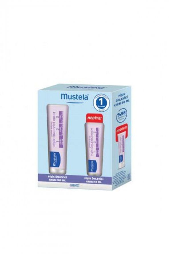 MUSTELA Vitamin Barrier 1-2-3 Pişik Önleyici Krem 100 gr + 50 gr Hediyeli 3504105035129