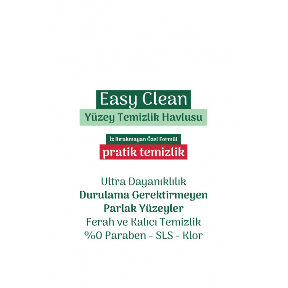 Easy Clean Beyaz Sabun Katkılı Yüzey temizlik Havlusu 3x70 (210 Yaprak) - 5
