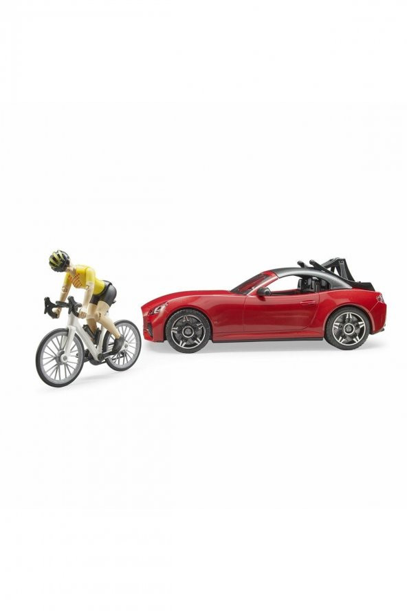 BRUDER 03485 ROADSTER ARABA & BİSİKLET VE SÜRÜCÜSÜ - 2