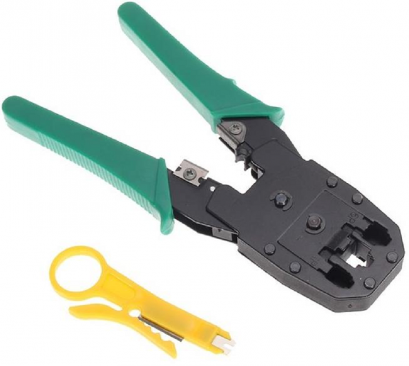 SpeedUF Rj9 Rj12 Rj45 Sıkıcı Sıkma Network Pensesi Kablo Soyucu Set Cat5 İnternet Ucu Çakma