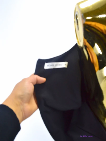 HOME STORE SİYAH KUYRUKLU KADİFE GECE ELBİSESİ - 6