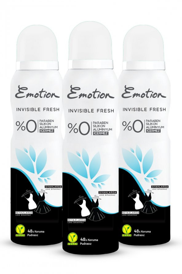 Invisible Fresh Deodorant 3x150ml