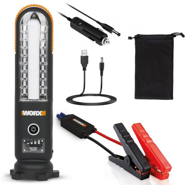 WORX WX852.1 12V 500Amp Lityum-Polymer Akü Takviye + Powerbank + Led Lamba