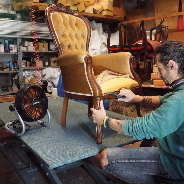 WORX WX095 20Volt 2.0Ah. Li-ion 242mm Profesyonel Hibrit Şantiye FanıVantilatör - Resim 3