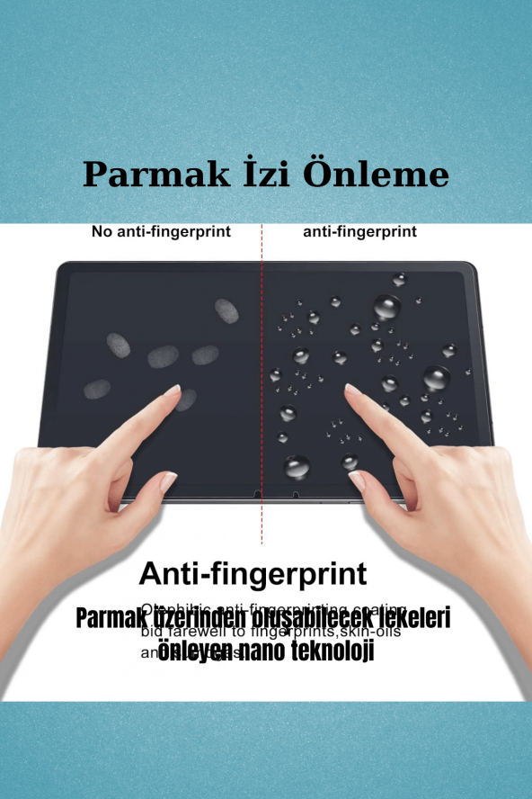 Galaxy Tab S9 FE Plus SM-X610 Uyumlu Gerçek Kağıt Hissi Parlama Önleyici Paper Like Ekran Koruyucu - 4
