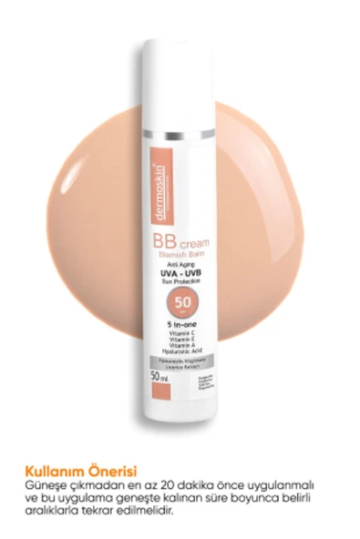 DERMOSKIN BB Krem SPF 50+   50Ml 8697796000325