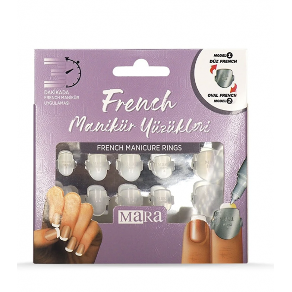 Mara Nail Art French Manicure Rings Manikür Yüzüğü