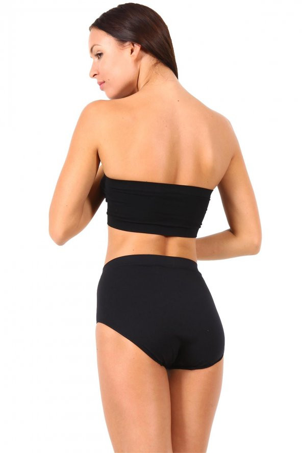 Miorre Yüksek Bel Dikişsiz Nefes Alan Konforlu Kadın Külot - Resim 5