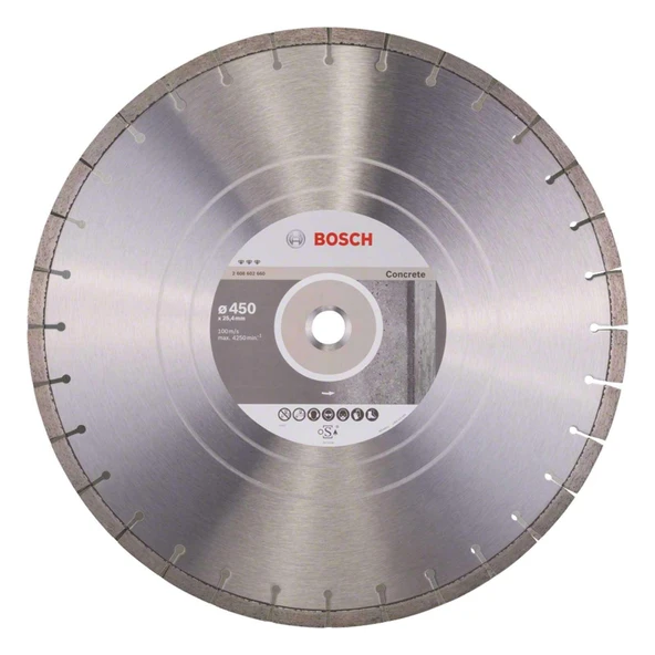 Elmas Kesme Disk BFConcr 450*25,40/&40MM - 1