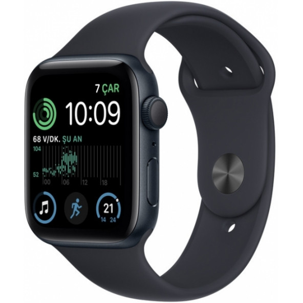 Apple Watch Se 2 Gps 44MM Midnight Aluminium Case With Midnight Sport Band - Regular MNK03TU/A (TEŞHİR ÜRÜN)