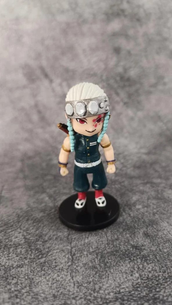 Anime Figür Demon Slayer Tengen Uzui 8 cm Karakter Figür Oyuncak Biblo