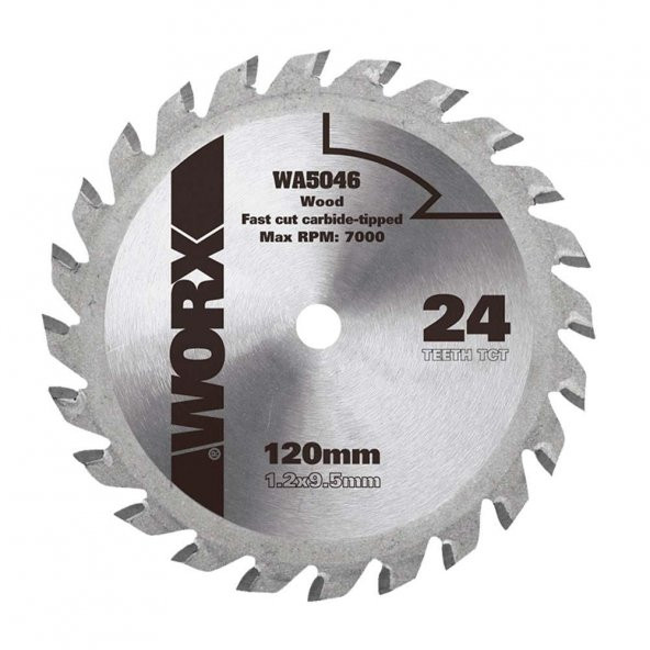WORX WA5046 120x9,5mm Ahşap Kesme Elmas, Daire Testere Bıçağı - 3