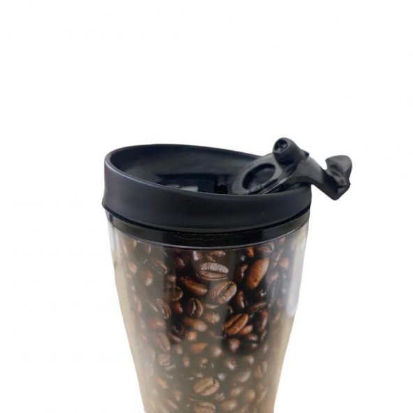 Herevin Akrilik Termos Vakumlu Kahve Çekirdeği Desenli 440 ml - 2