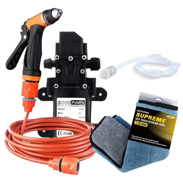 DailyTech 12V Yüksek Basınçlı Araba Yıkama Tabancası Pompası - 5