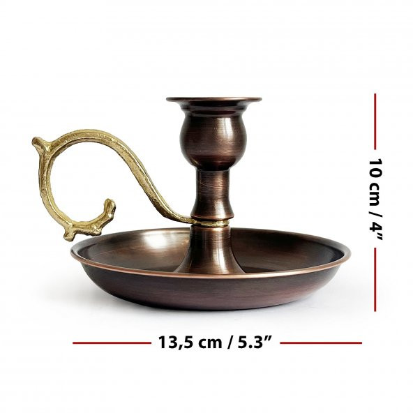 Shark Anatolia Alem Bakır Mumluk Şamdan Oksit - 4