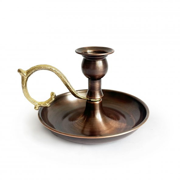 Shark Anatolia Alem Bakır Mumluk Şamdan Oksit