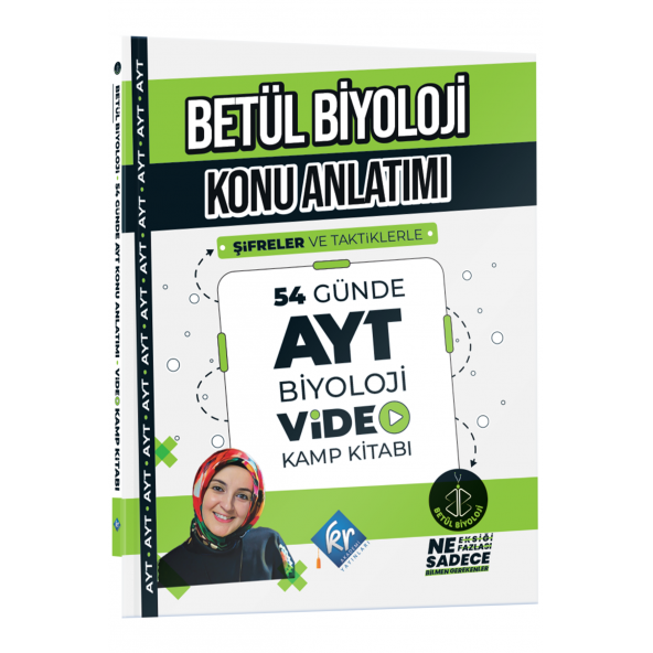 Betül Biyoloji Konu Anlatımı 54 Günde AYT Biyoloji Video Kamp Kitabı