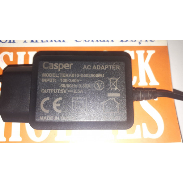 Homtech  Casper Nirvana C360 tablet teka012-0502500eu 5V 2.5 AMPER