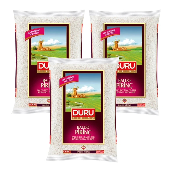 Duru Baldo Pirinç 2 kg x 3 Adet ürün görseli