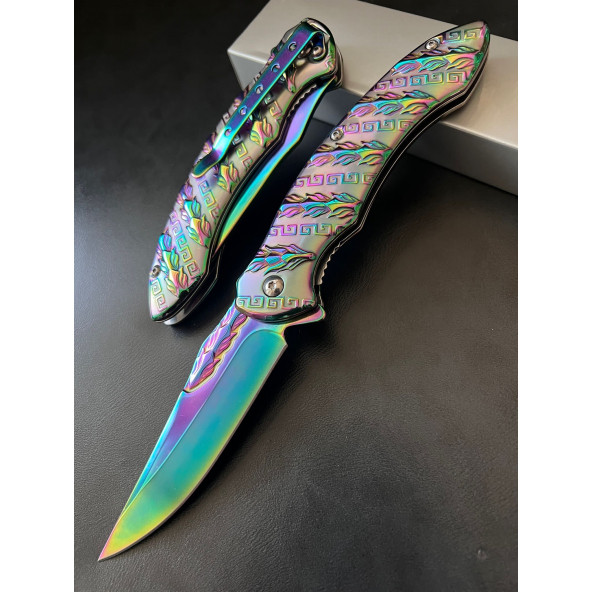 Cakistore Browning Gökkuşağı Desenli Kamp Çakısı