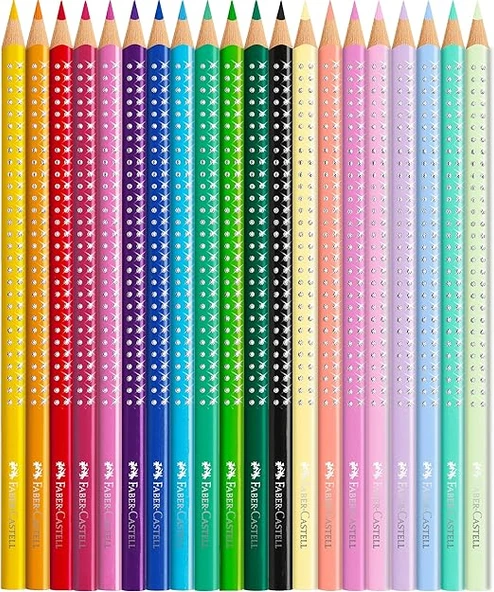 Faber Castell Sparkle 20'li Boya Kalemi Kelebek Teneke Kutu / 201971 - Resim 3