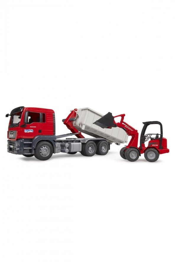 BRUDER 03767 MAN TGS DAMPERLi KAMYON VE SHAFFER YÜKLEYİCİ - 3