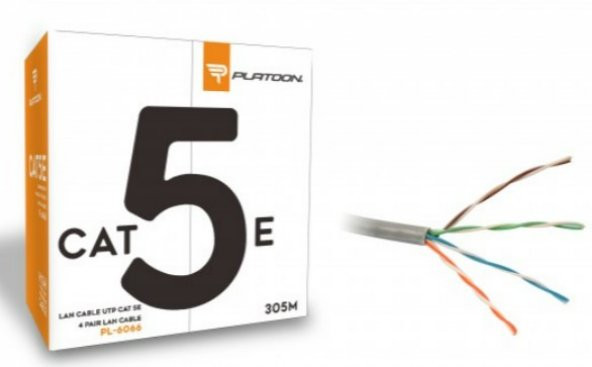 Platoon PL-6066 305MT Metre CAT5 Kablo Ethernet İnternet Network Ağ iP Kamera Kablo