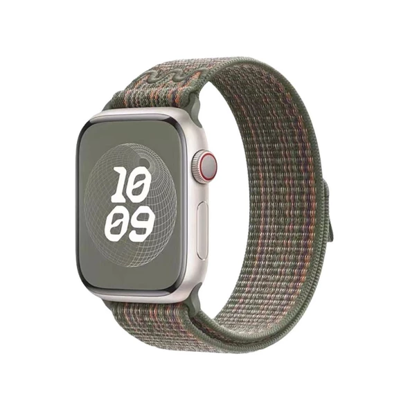 Apple Watch 10/11 42mm-38/40/41mm Kordon 2023 Point Hasır Kordon Strap Kayış 2/3/4/5/6/se/7/8/9