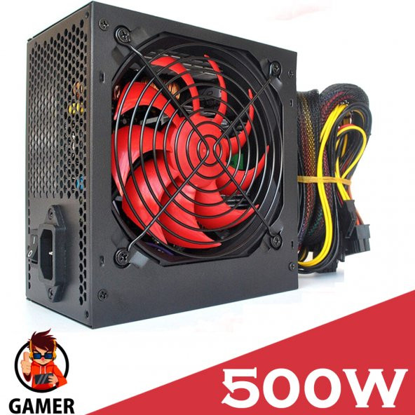 Platoon PL-9263 500W Gaming PC Power Supply 12cm Geniş Fan Güç Kaynağı - 3