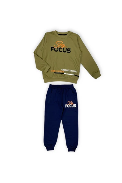 İkiiplik Unisex Çocuk Eşofman Takım MNK0553 - 7