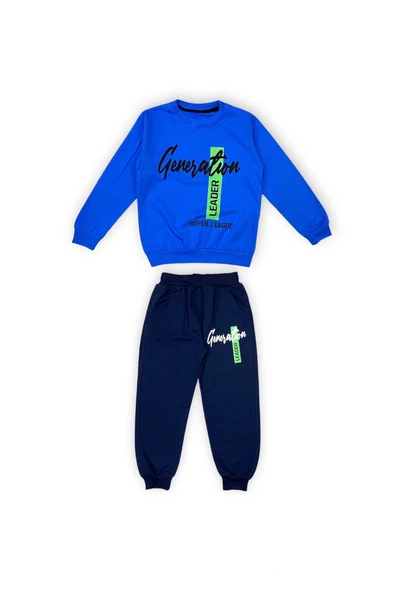İkiiplik Unisex Çocuk Eşofman Takım MNK0553 - 12