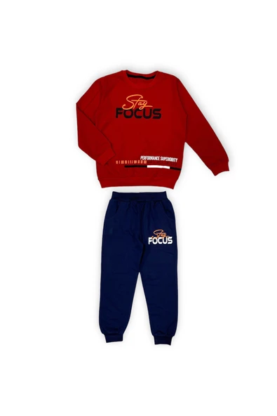 İkiiplik Unisex Çocuk Eşofman Takım MNK0553 - 5