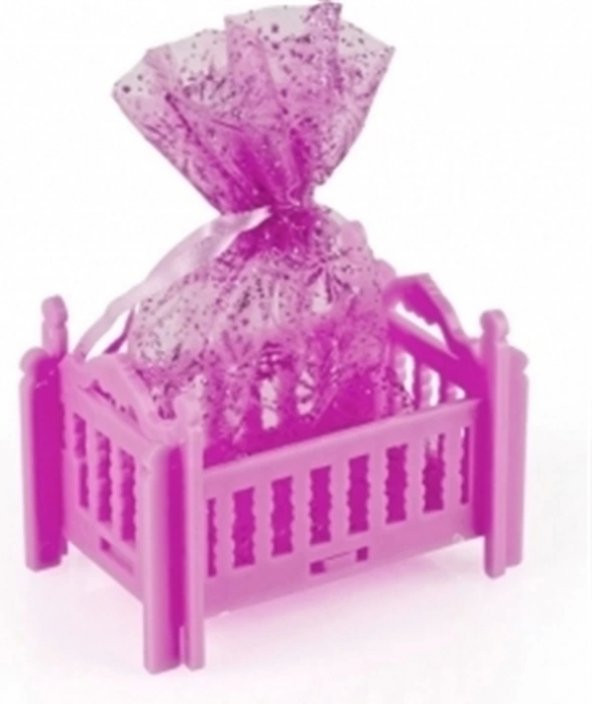 Bebek Mevlüt Şekeri 12 Adet Birden - Pembe Beşik (606)