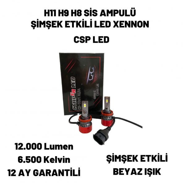 Hyundai İ10 2021 H11 Sis Far Ampulü Csp Led Xenon Beyaz Renk