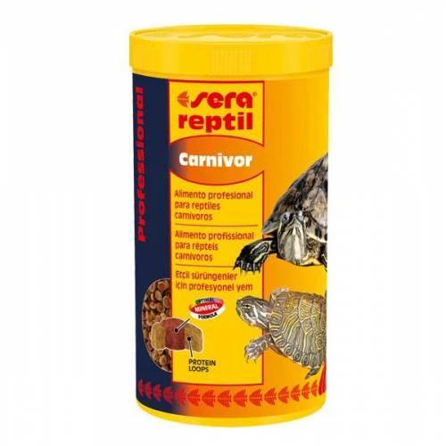 Sera Reptil Carnivor 250 ml Skt:06/2027 Etçil Sürüngen Yemi (85gr)  Kaplumbağa Yemi Orjinal Kutu