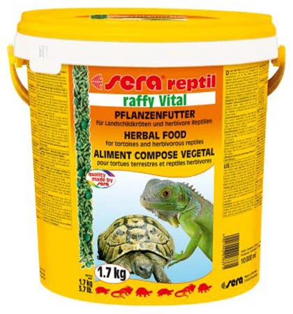 Sera Raffy P 10 Lt 2 KG Sürüngen Yemi SKT:10/2027 Kaplumbağa Yemi - 1