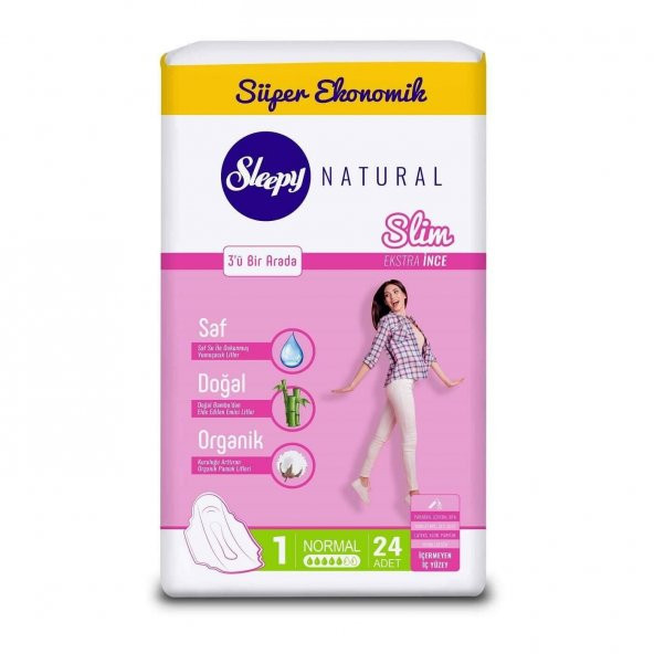 Sleepy Natural Slim Ekstra Ince Normal 24 Ped