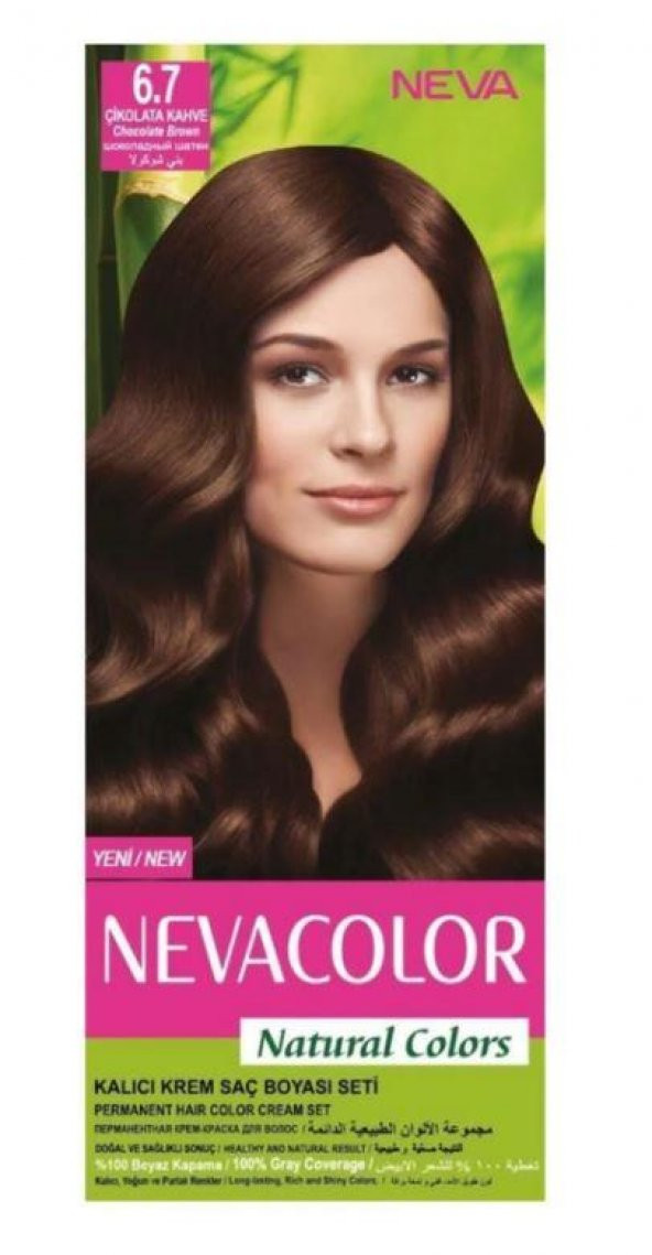 Neva Color Natural Saç Boyası Seti 6.7 Çikolata Kahve