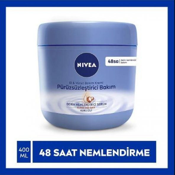 Nivea Pürüzsüzleştirici Ve Nemlendirici El Ve Vücut Kremi 400 Ml