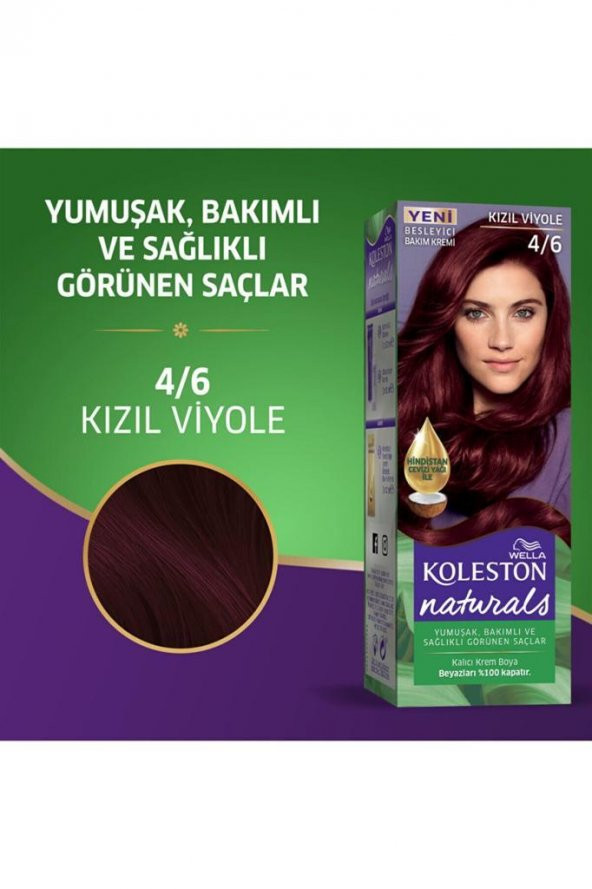 Koleston Naturals Saç Boyası 4/6 Kızıl Viyole