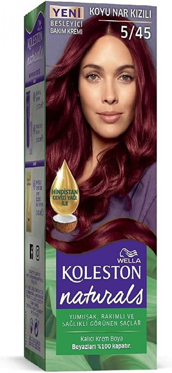Koleston Naturals Saç Boyası 5/45 Koyu Nar Kızılı